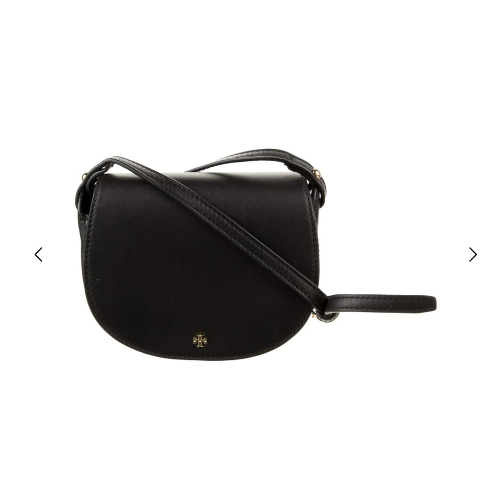 Tory Burch Solid Leather Crossbody - image 1
